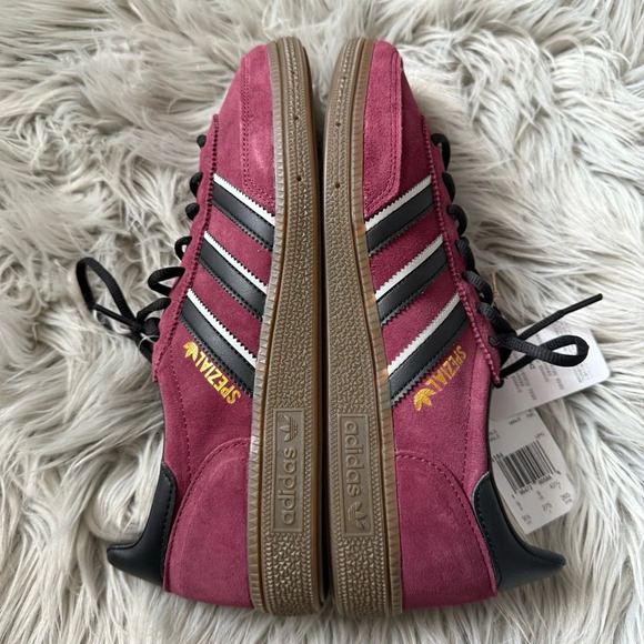 ADIDAS Handball Spezial Shoes Maroon / Core Black / Crystal White Size 9 NWB - Picture 5 of 15